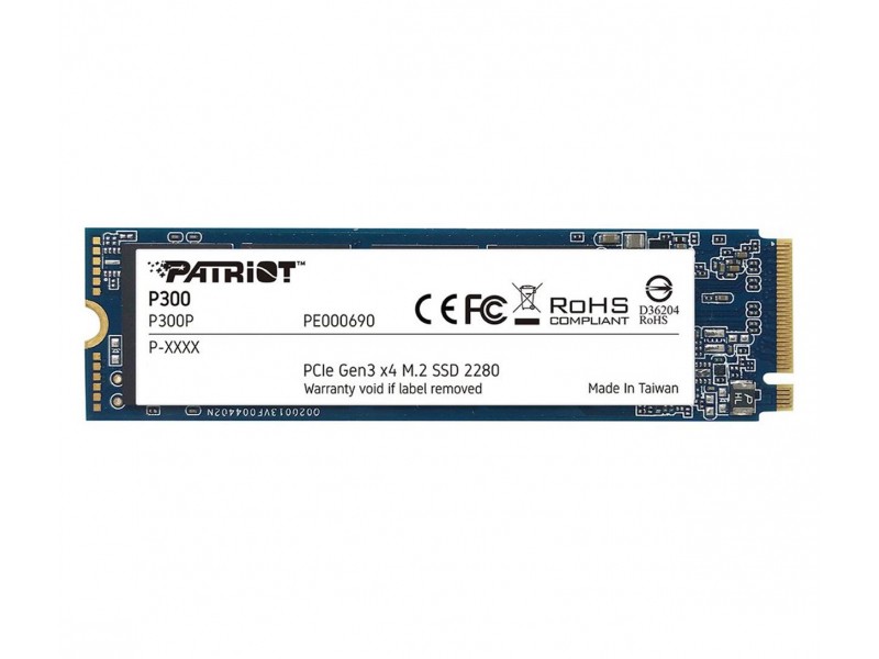 SSD disk Patriot P300 s kapacitou 512 GB, M.2, PCIe